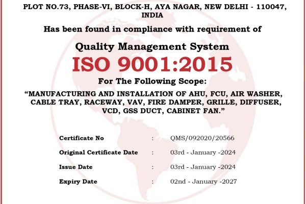 ISO Certificate