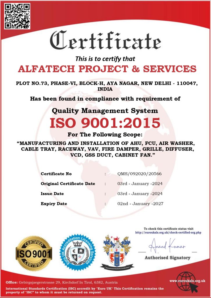 ISO Certificate